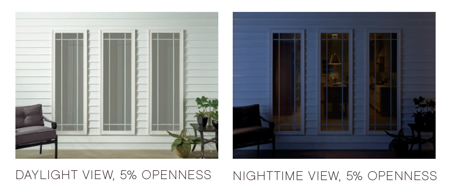 Solar Shade Day and Night Comparison