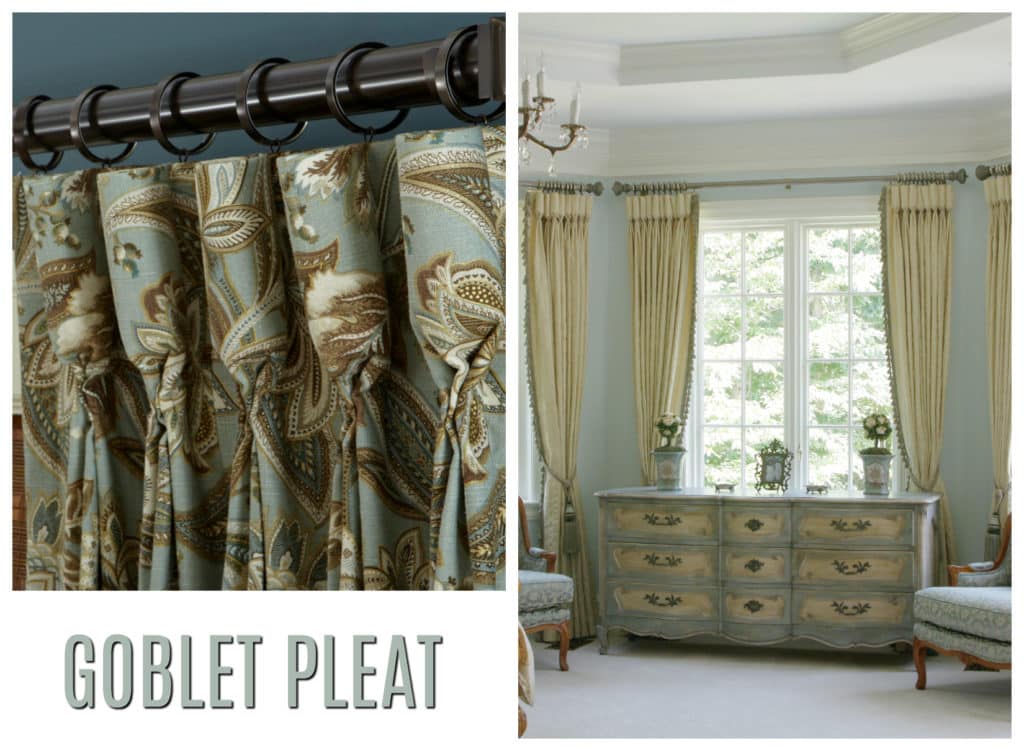 What is a Goblet Pleat on curtains