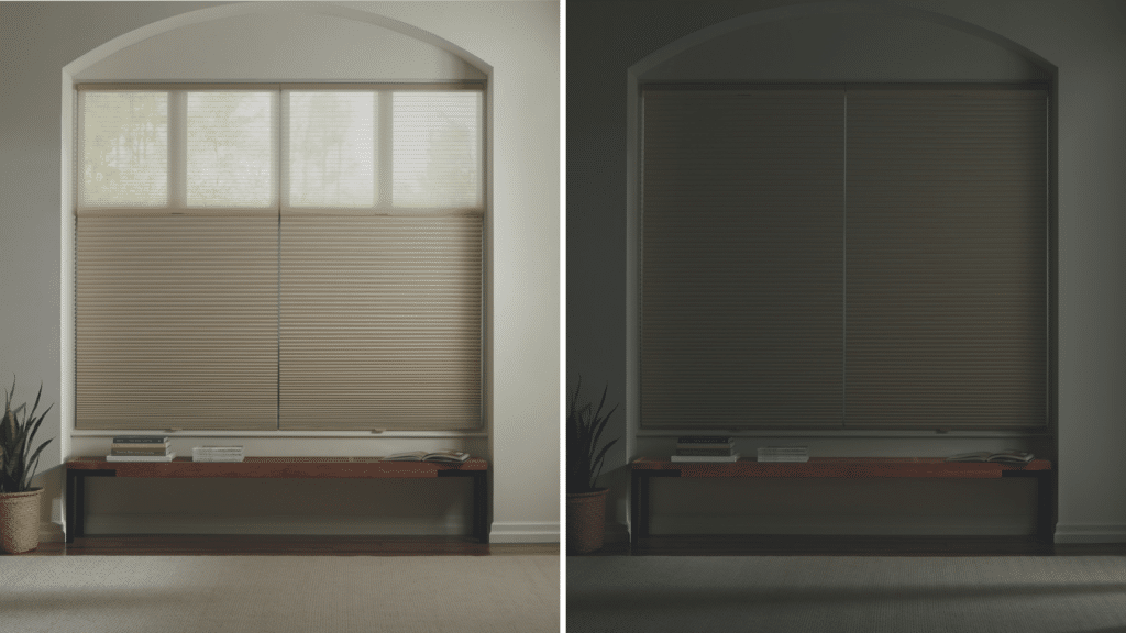 Duolite Honeycomb Shades Blackout and Light Filtering Fabric