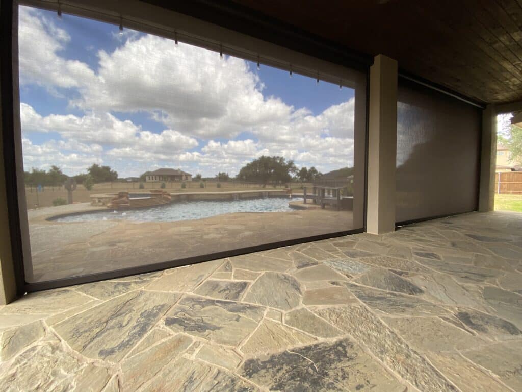 Outdoor Shade Stucco