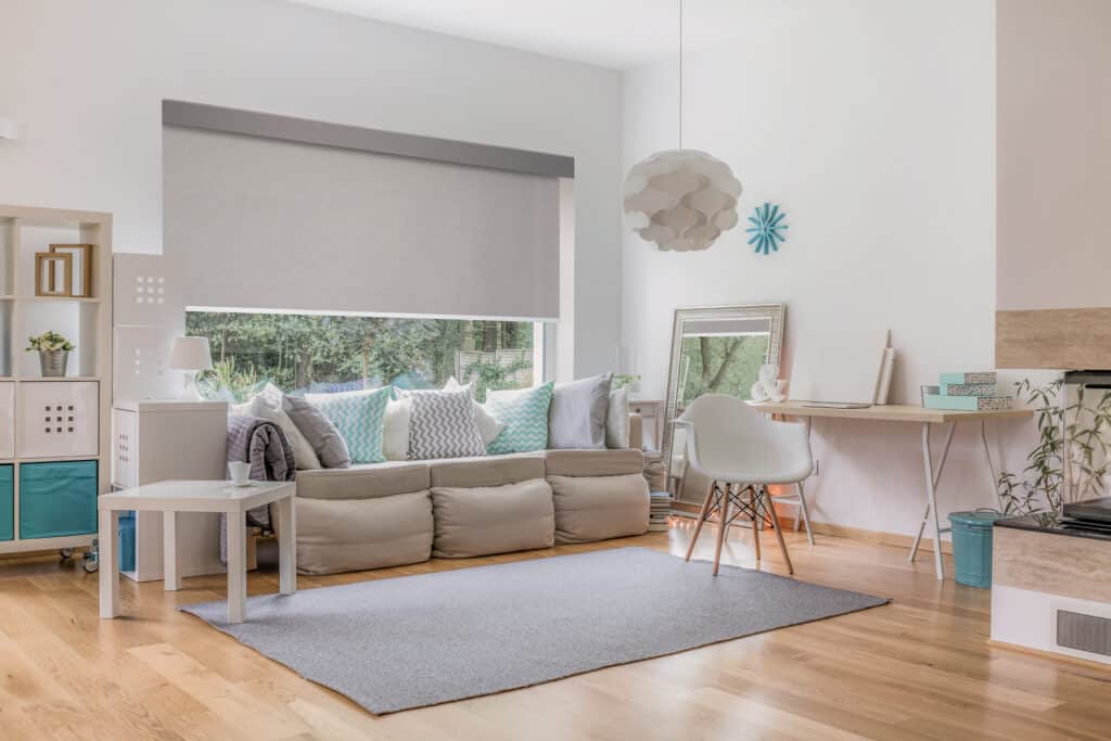 Norman Roller Shades Living Room