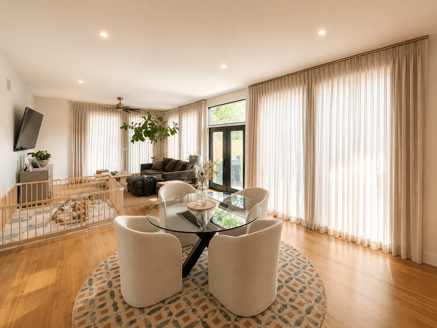 Roller Shades in the Hallway